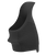 Hogue 18510 Grip Sleeve Handall Beavertail Black Rubber