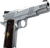 Dickinson LLC DCKSN45S 1911 Adam S Full Size Frame SAO 45 ACP 7+1 5" Stainless Button Rifled Barrel, Stainless Steel S Serrations Slide, Stainless Steel Frame, Wood Grip