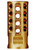 Tapco TAP22032  Muzzle Brake Gold Anodized Aluminum 1/2"x28 Threads 2" OAL .920" Diameter 22LR