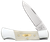 Case 11026 Lockback  Folding Drop Point Plain Tru-Sharp SS Blade, Smooth Natural Bone Handle