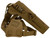 Cole-tac VW202 Varmint Wrangler Pistol Holder Chest Coyote Brown Left Hand