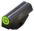 XS Sights SWRV001P4 Standard Dot Front Green Tritium/Black Oxide Frame, Fits S&W Bodyguard