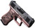 Glock UX4350204FRNGLRG G43X  Sub-Compact Frame 9mm 10+1 3.41" Black GMB Barrel Black w/White Scroll Cerakote, Serrated Steel Slide Rose Gold Lace w/Rose Cerakote Polymer Frame & Grip