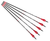BARNETT BAR20043 HYPERFLITE 22" ARROWS 5PK RED/WHT
