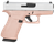 Glock UX4350204RGFCSS G43  Sub-Compact Frame 9mm Luger 10+1 3.41" Black GMB Barrel, Crushed Silver Serrated Steel Slide, Rose Gold Polymer Frame w/Beavertail, Textured Polymer Grip, Ambidextrous