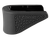 Hogue 18220  Extension Base Pad Fits Glock 42 Compatible w/ 6rd Magazine Black Overmolded Rubber