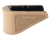 Hogue 18223  Extension Base Pad Fits Glock 42 Compatible w/ 6rd Magazine FDE Overmolded Rubber