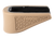 Hogue 18233  Extension Base Pad Fits Glock 43 Compatible w/ 6rd Magazine FDE Overmolded Rubber
