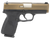 Kahr Arms CW90G93BB CW9  9mm Luger 7+1 3.50" Matte Stainless Barrel, Burnt Bronze Cerakote Serrated Steel Slide, Black Polymer Frame, Black Textured Polymer Grips