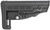 NcStar DLG-086 Classic Commercial Stock Black Polymer Adjustable Stock with Metal QD Bases & Rubber Butt Pad For Commercial Spec Buffer Tubes (Tube Not Included)