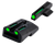 TruGlo TG131NT3 TFO  Green/Tritium/Fiber Optic Front Sight-Green/Tritium/Fiber Optic Rear Sight 1911 Officer