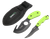HME HMEKN2PSGC Skinning Kit  3.50" Fixed Skinner w/Gut Hook/Caping Plain/Gut Hook Black Oxide 420HC Blade, TPR Green Handle