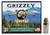 Grizzly Ammo GC357S2   357Sig 90gr Jacketed Hollow Point 20 Per Box/10 Case