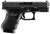 Glock PI3650201FGR G36 Gen3 Sub-Compact 45 ACP 6+1 3.78" Polygonal Rifled Barrel, Matte Black Serrated Slide, Black Polymer Frame w/Picatinny Rail, Black Textured Finger Grooved Polymer Grip