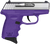 SCCY Industries CPX-3TTPU CPX-3  Sub-Compact Frame 380 ACP 10+1, 3.10" Stainless Quadlock Barrel, Serrated Stainless Steel Slide, Purple Polymer Frame w/Finger Grooves, No Safety, Right Hand