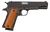 Rock Island 51421 GI Standard FS *CA Compliant 45 ACP Caliber with 5" Barrel, 8+1 Capacity, Overall Black Parkerized Finish Steel, Beavertail Frame, Serrated Slide & Wood Grip
