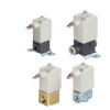 <h2>VDW10/12/14, Compact Direct Operated 2 Port Solenoid Valve for Air/Water/Medium Vacuum, Single Unit</h2><p><h3>The VDW size 1 is available with resin, brass or stainless steel body with orifice size up to 1/16 inch. Resin body is offered with one touch fitting to reduce installation time. Maximum Cv is 0.07.</h3>- Normally Closed type, class B coil<br>- Power consumption 2.5w<br>- IP65 enclosure<br>- Seal: NBR (for air and water) or FKM (for medium vacuum)<p><a href="https://content2.smcetech.com/pdf/VDWb.pdf" target="_blank">Series Catalog</a>