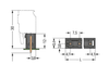 Wago 231-233/001-000/105-604 Male header (for PCBs)