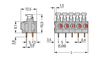 Wago 235-412/331-000 PCB terminal block