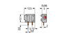 Wago 235-744 Stackable PCB terminal block