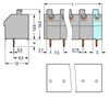 Wago 250-606 PCB terminal block