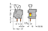 Wago 257-601 Modular PCB terminal block