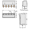 Wago 2092-3303 Female header, straight solder pins