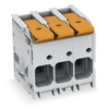 Wago 2616-1106/020-000 PCB terminal block; lever; 16 mm; Pin spacing 10 mm; 6-pole; Push-in CAGE CLAMP; 16,00 mm; gray