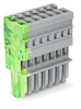 Wago 769-107/000-037 1-conductor female connector, CAGE CLAMP®, gray, green-yellow