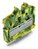 Wago 2052-317 2-conductor miniature through tb with operating slots 2.5 mm²,  green-yellow