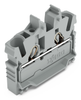Wago 2052-321 2-conductor miniature through tb with operating slots 2.5 mm²,  gray