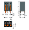 Wago 2086-1110/300-000 THR PCB terminal block, push-button 1.5 mm² Pin spacing 3.5 mm 10-pole, black