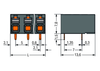 Wago 2086-3204/300-000 THR PCB terminal block, push-button 1.5 mm² Pin spacing 5 mm 4-pole, black