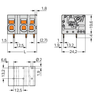 Wago 2626-1352/000-023 PCB terminal block, 6 mm² Pin spacing 12.5 mm 2-pole, green