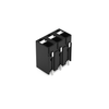 Wago SMD PCB terminal block, push-button 1.5 mm² Pin spacing 5 mm 3-pole, black Pack of 515