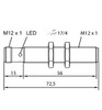 Turck Ru20U-M12-Lu8X2-H1141 Ultrasonic Sensor, Diffuse Mode Sensor