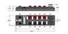 Turck Tbip-L4-Fdio1-2Iol Block Module for EtherNet/IP and CIP Safety, Safe Digital Inputs and Outputs, Standard Universal Digital Channels, IO-Link Master Ports