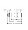 Turck Ru50U-S18-An8X-H1141 Ultrasonic Sensor, Diffuse Mode Sensor