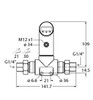 Turck Ps250D-501T-Li2Upn8X-H1141 Differential Pressure Sensor, With current output and PNP/NPN Transistor Switching Output, Output 2 Programmable as Switching Output