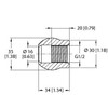 Turck Ncls-Wa4 Accessories, Ball Sleeve without Control Bore, For NCLS Capacitive Limit Level Sensors