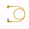 Turck Pkw 3M-3-Psw 3M Double-ended Cordset, Right angle Female Connector to Right angle Male Connector