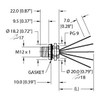 Turck Efsvg-A5.500.2-1 Actuator and Sensor Receptacle, Front Mount