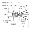 Turck Ersvg-A5.500.2-0.5 Actuator and Sensor Receptacle, Rear Mount