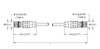 Turck Rssx Rssx 860-9M Fieldbus Cable, Extension Cable
