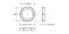 Turck Locknut-1/2Npt-Brass-(10/Bag) Receptacle Hardware, Locknut