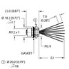 Turck Efkbg-A8.800.4-0.5 Actuator and Sensor Receptacle, Front Mount