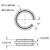 Turck Marking-Ring-Dia=9Mm,Green-(100Pack) Cordset Accessory, Marking rings