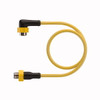 Turck Ekwt-Esrt-A4.400-Wa2Y-5 Actuator and Sensor Cordset, Extension Cable