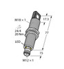 Turck Ru130U-M18Es-Li8X2-H1151 Ultrasonic Sensor, Diffuse Mode Sensor