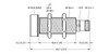 Turck Ru100U-Emt18M-Up8X2-H1151 Ultrasonic Sensor, Diffuse Mode Sensor